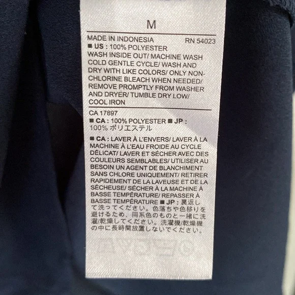 BANANA REPUBLIC navy blue tank top sleeveless blouse M factory - Picture 4 of 4